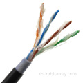 Cable Cat6 Jelly Inside para Lan subterránea impermeable al aire libre Cable Gel engrasado o gelatina UTP Cat6 F/UTP Cat6